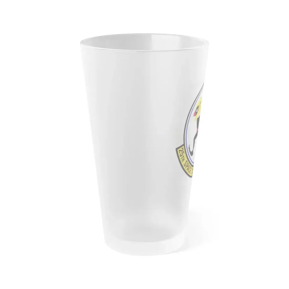 25th Space Control Tactics Squadron (U.S. Air Force) Frosted Pint Glass 16oz - Go Mug Yourself
