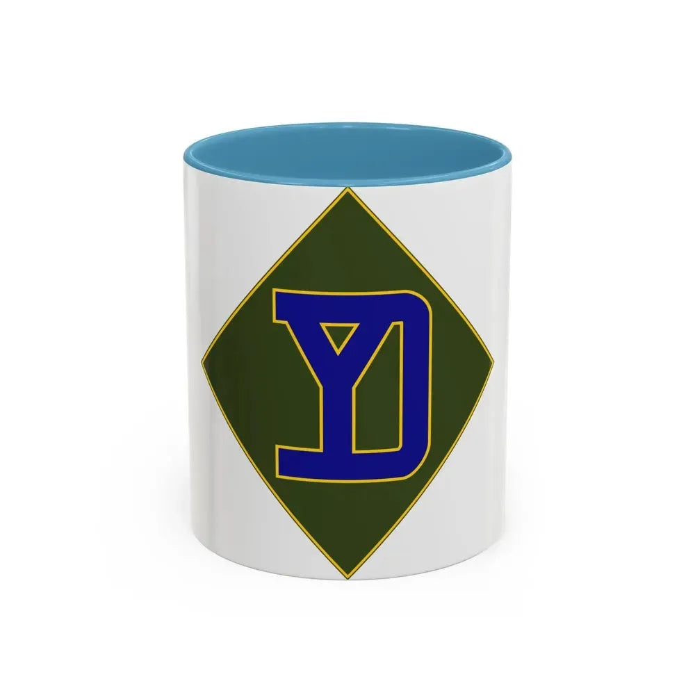 26 Maneuver Enhancement Brigade (U.S. Army) Accent Coffee Mug 11oz Light Blue - Go Mug Yourself