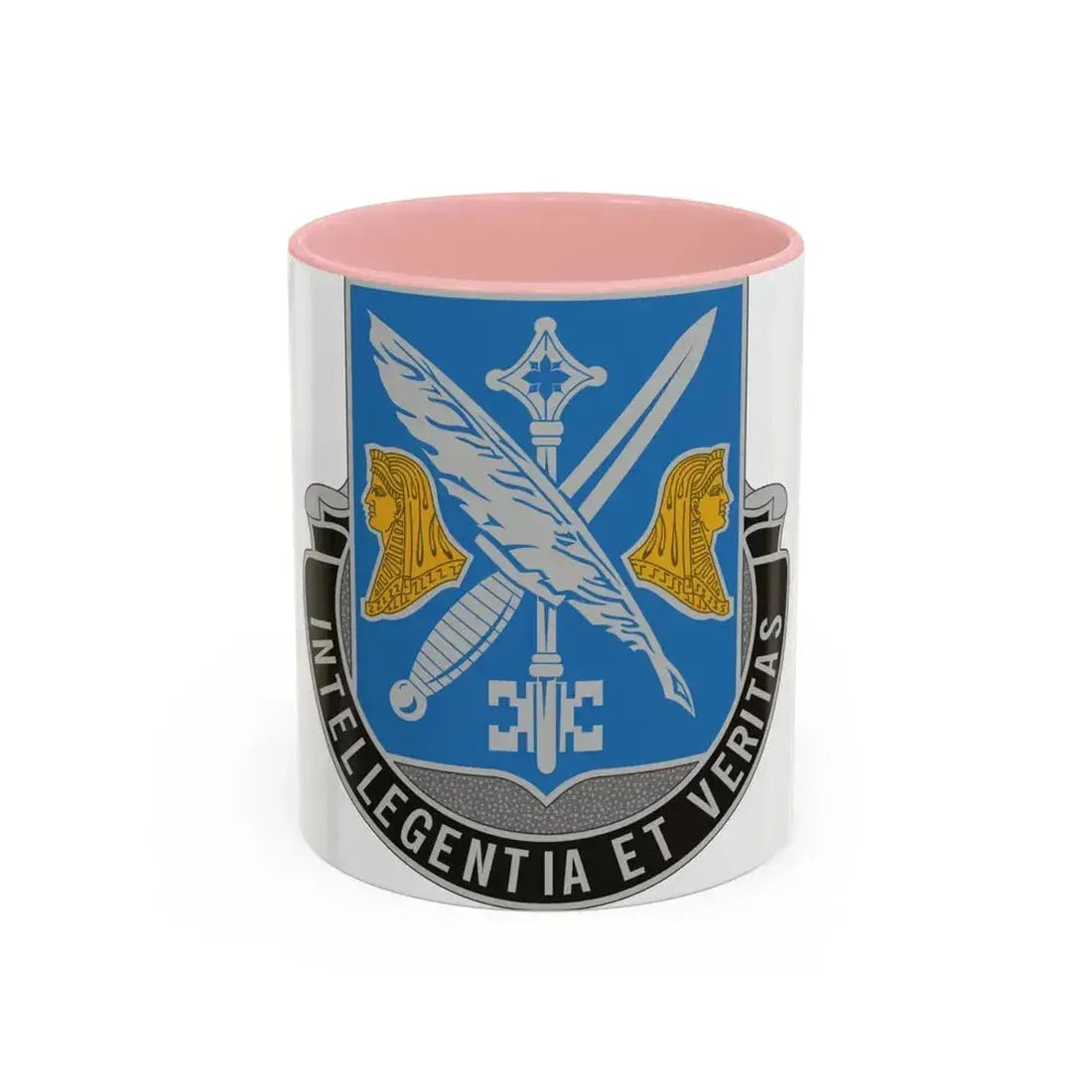260 Military Intelligence Battalion (U.S. Army) Accent Coffee Mug 11oz Pink - Go Mug Yourself
