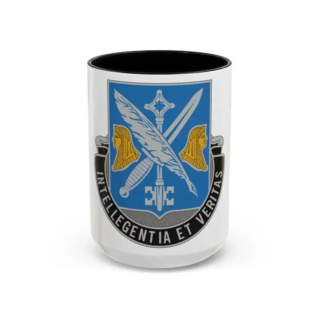 260 Military Intelligence Battalion (U.S. Army) Accent Coffee Mug 15oz Black - Go Mug Yourself