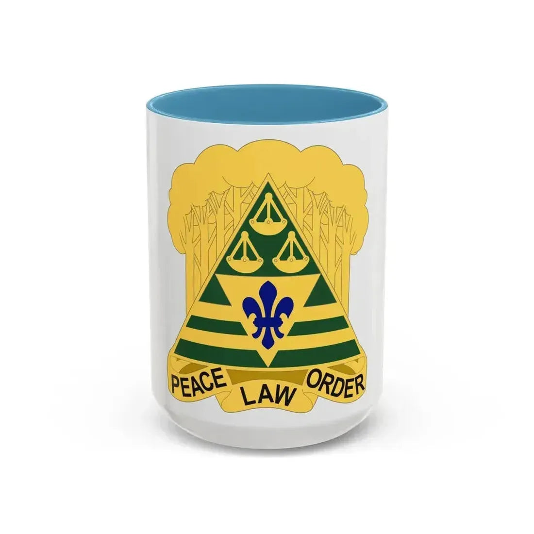 260 Military Police Command 2 (U.S. Army) Accent Coffee Mug 15oz Light Blue - Go Mug Yourself