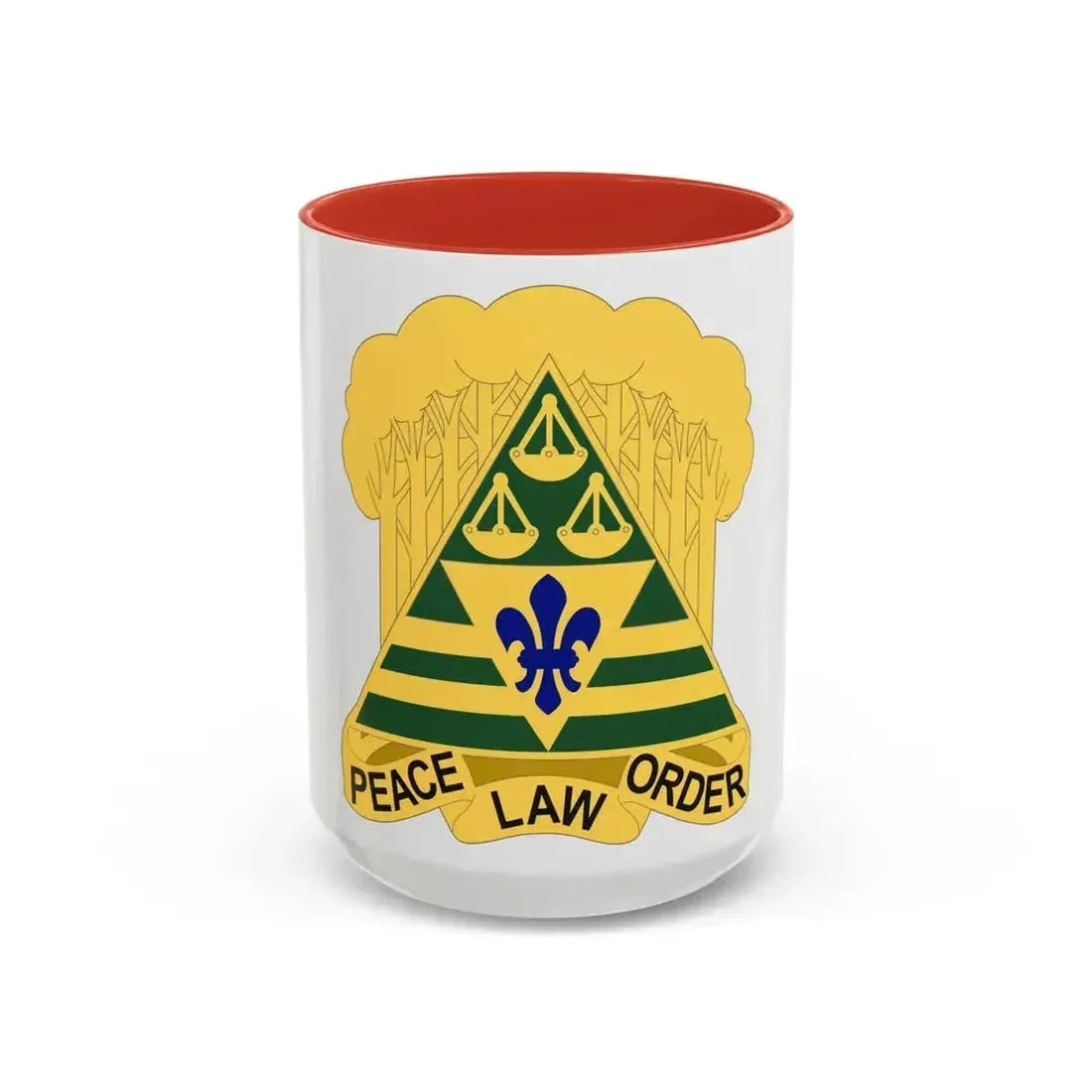 260 Military Police Command 2 (U.S. Army) Accent Coffee Mug 15oz Red - Go Mug Yourself