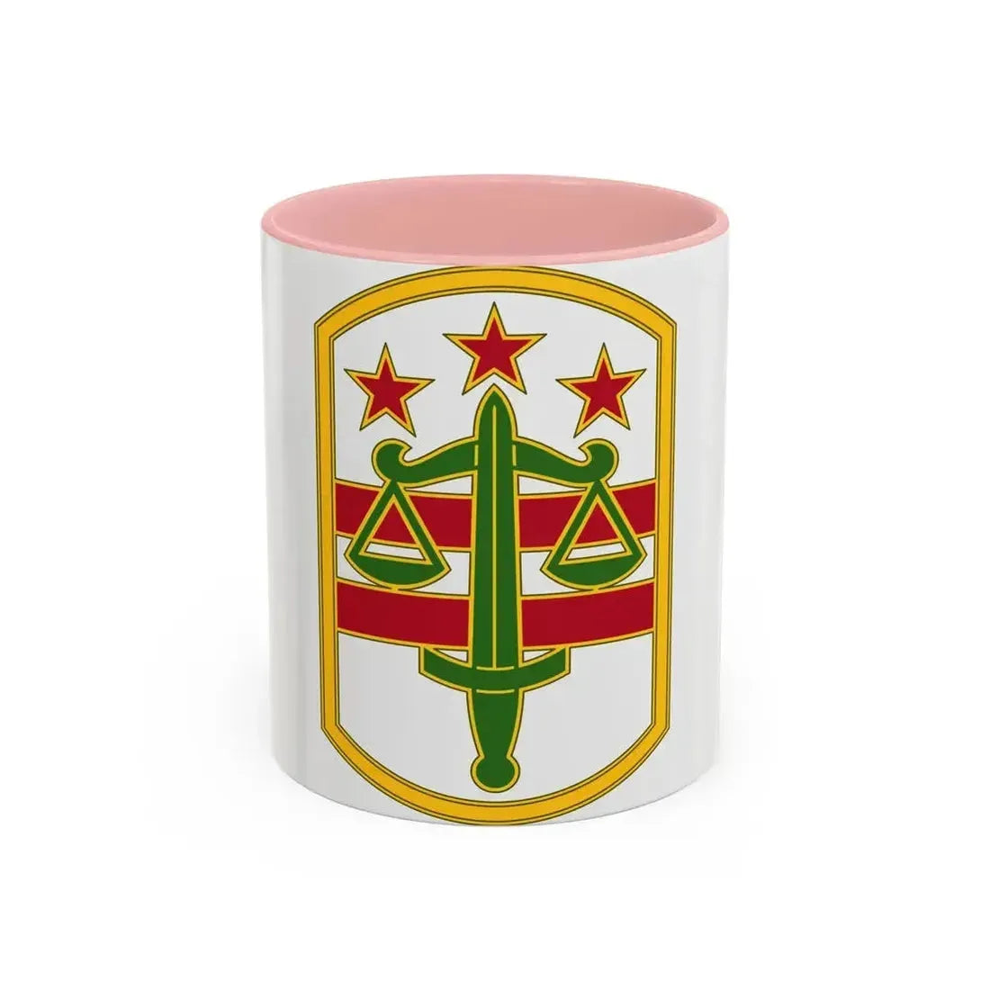 260 Military Police Command 3 (U.S. Army) Accent Coffee Mug 11oz Pink - Go Mug Yourself