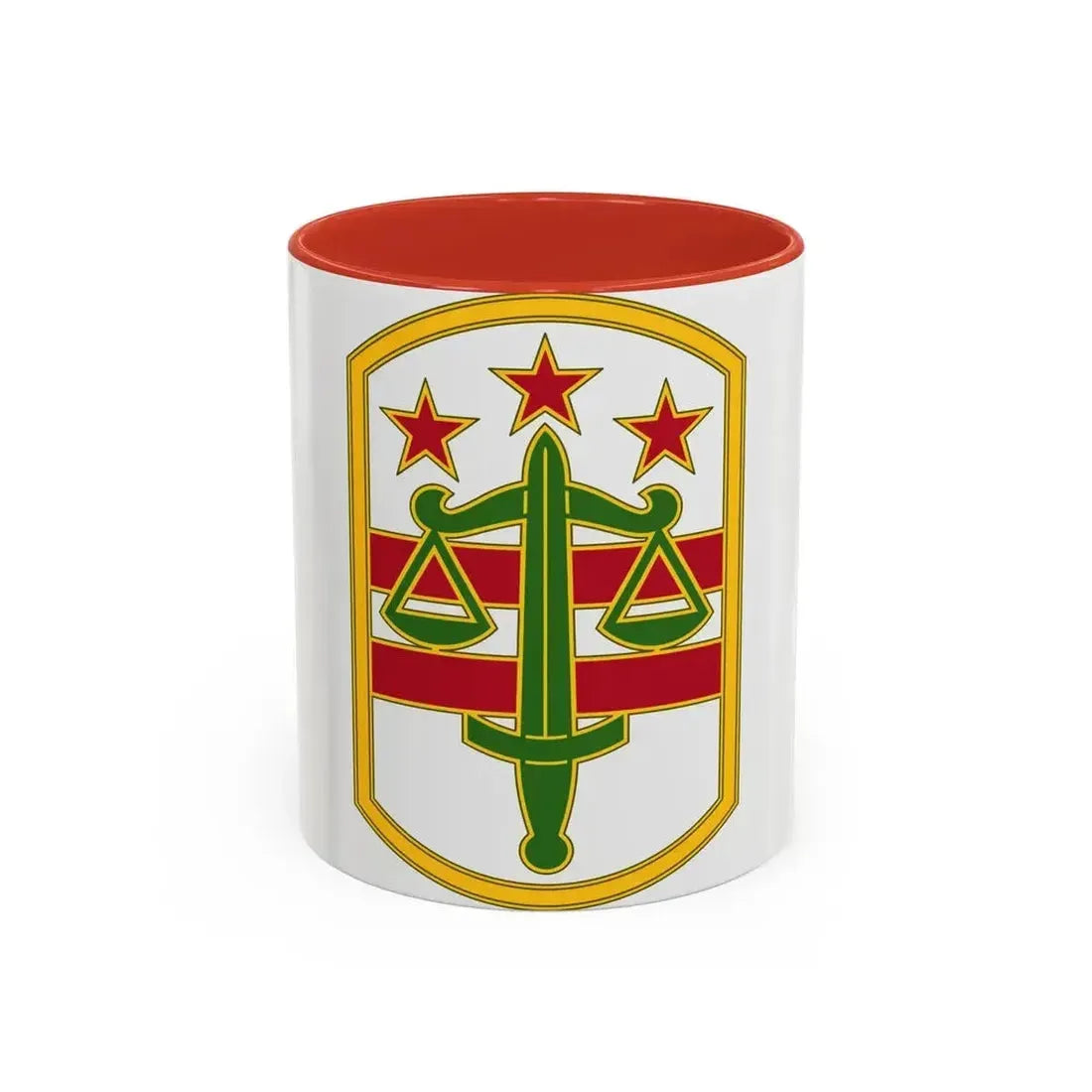260 Military Police Command 3 (U.S. Army) Accent Coffee Mug 11oz Red - Go Mug Yourself