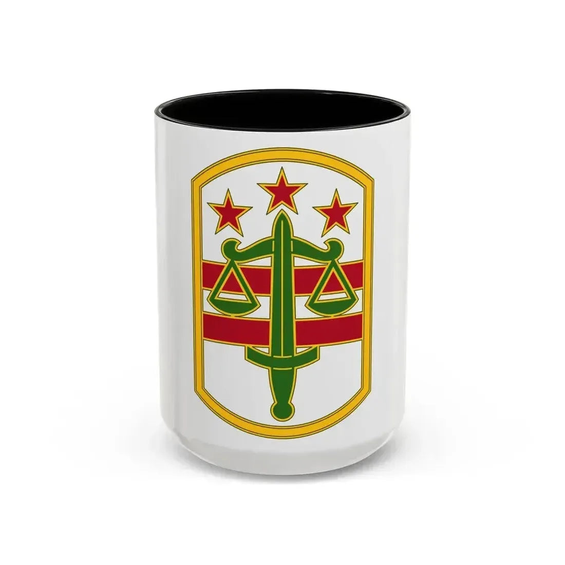 260 Military Police Command 3 (U.S. Army) Accent Coffee Mug 15oz Black - Go Mug Yourself