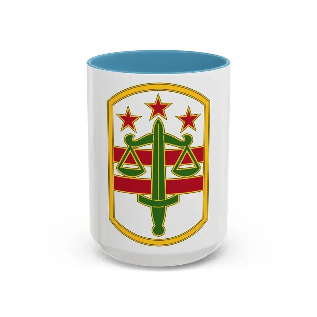 260 Military Police Command 3 (U.S. Army) Accent Coffee Mug 15oz Light Blue - Go Mug Yourself