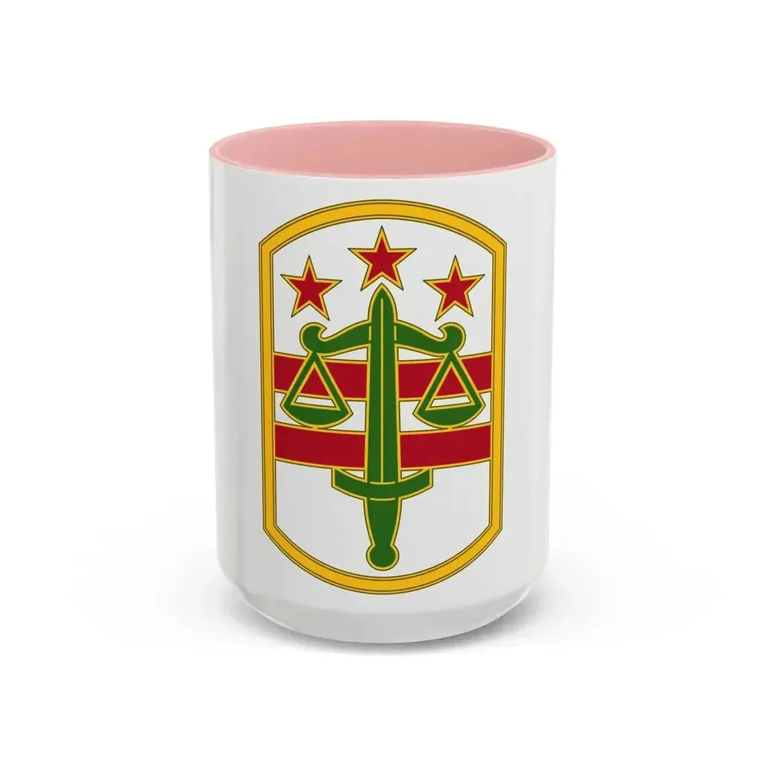 260 Military Police Command 3 (U.S. Army) Accent Coffee Mug 15oz Pink - Go Mug Yourself