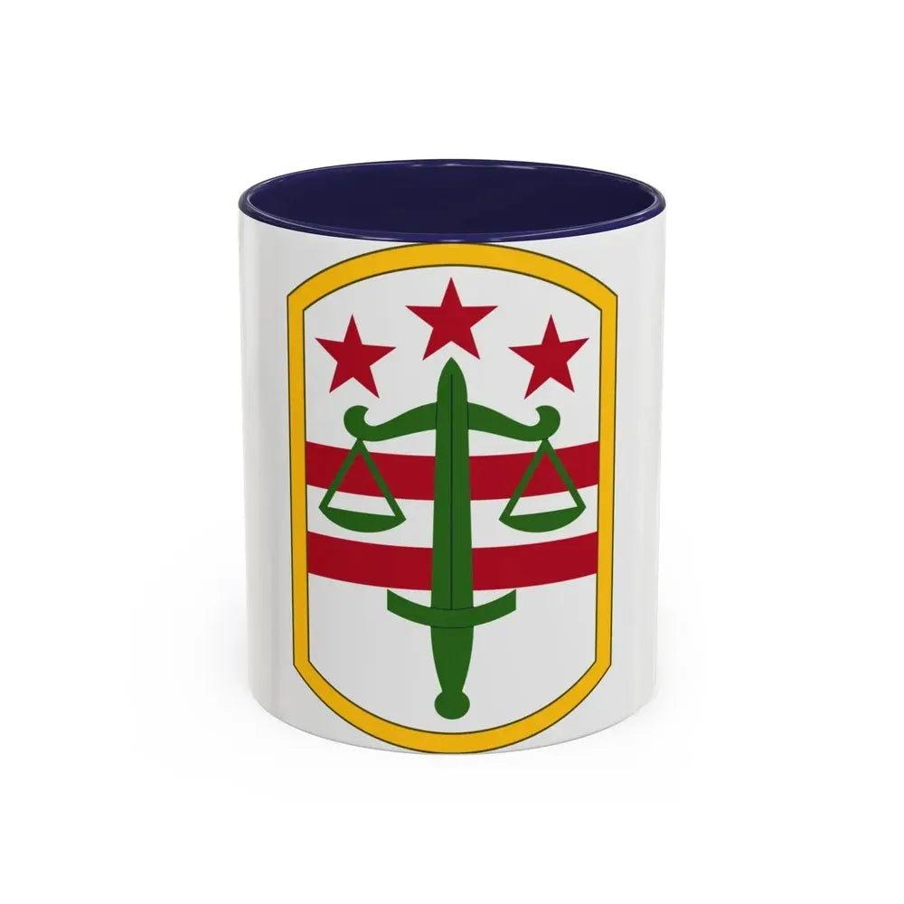 260 Military Police Command (U.S. Army) Accent Coffee Mug 11oz Navy - Go Mug Yourself
