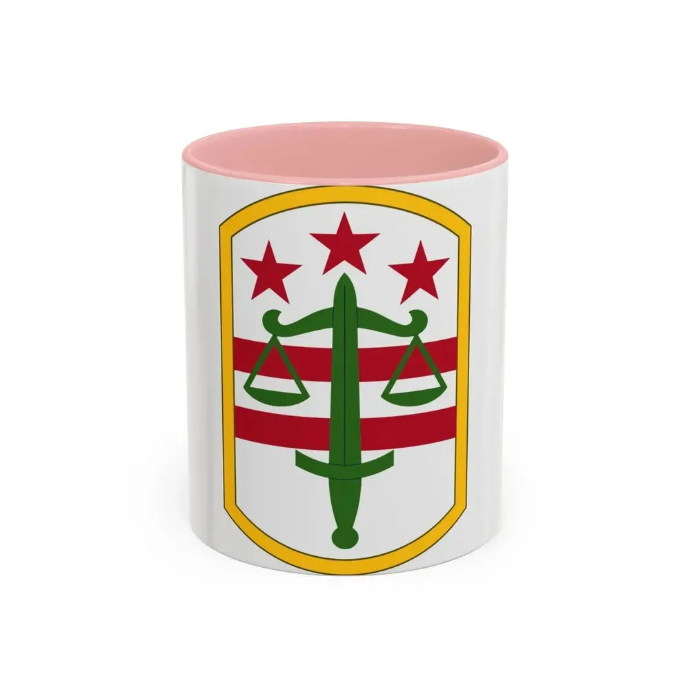 260 Military Police Command (U.S. Army) Accent Coffee Mug 11oz Pink - Go Mug Yourself