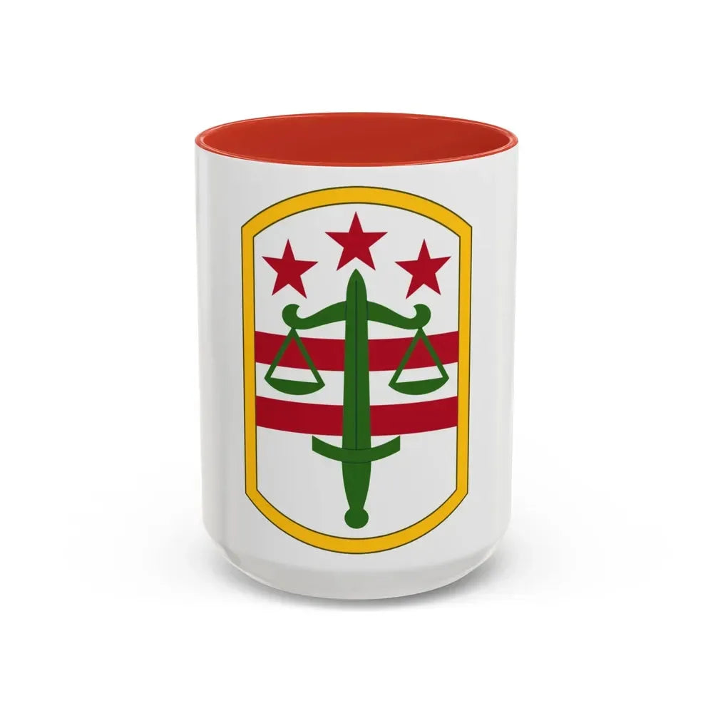 260 Military Police Command (U.S. Army) Accent Coffee Mug 15oz Red - Go Mug Yourself