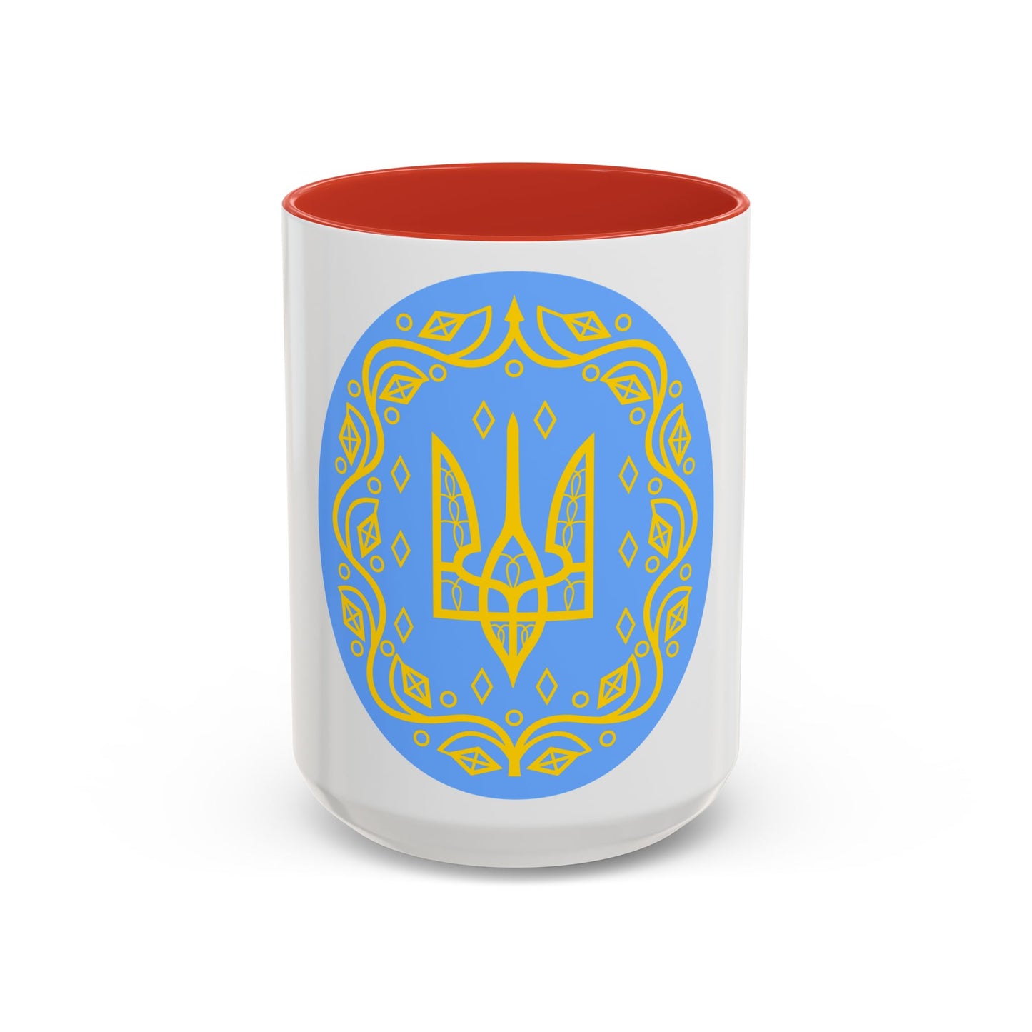 Coat of arms of Ukrainian People's Republic 2 - Accent Coffee Mug