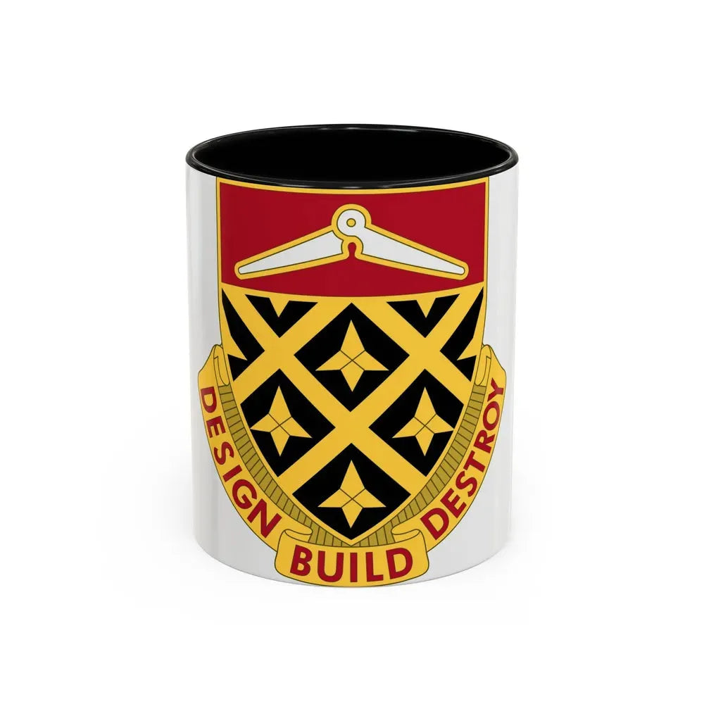 261 Engineer Battalion (U.S. Army) Accent Coffee Mug 11oz Black - Go Mug Yourself