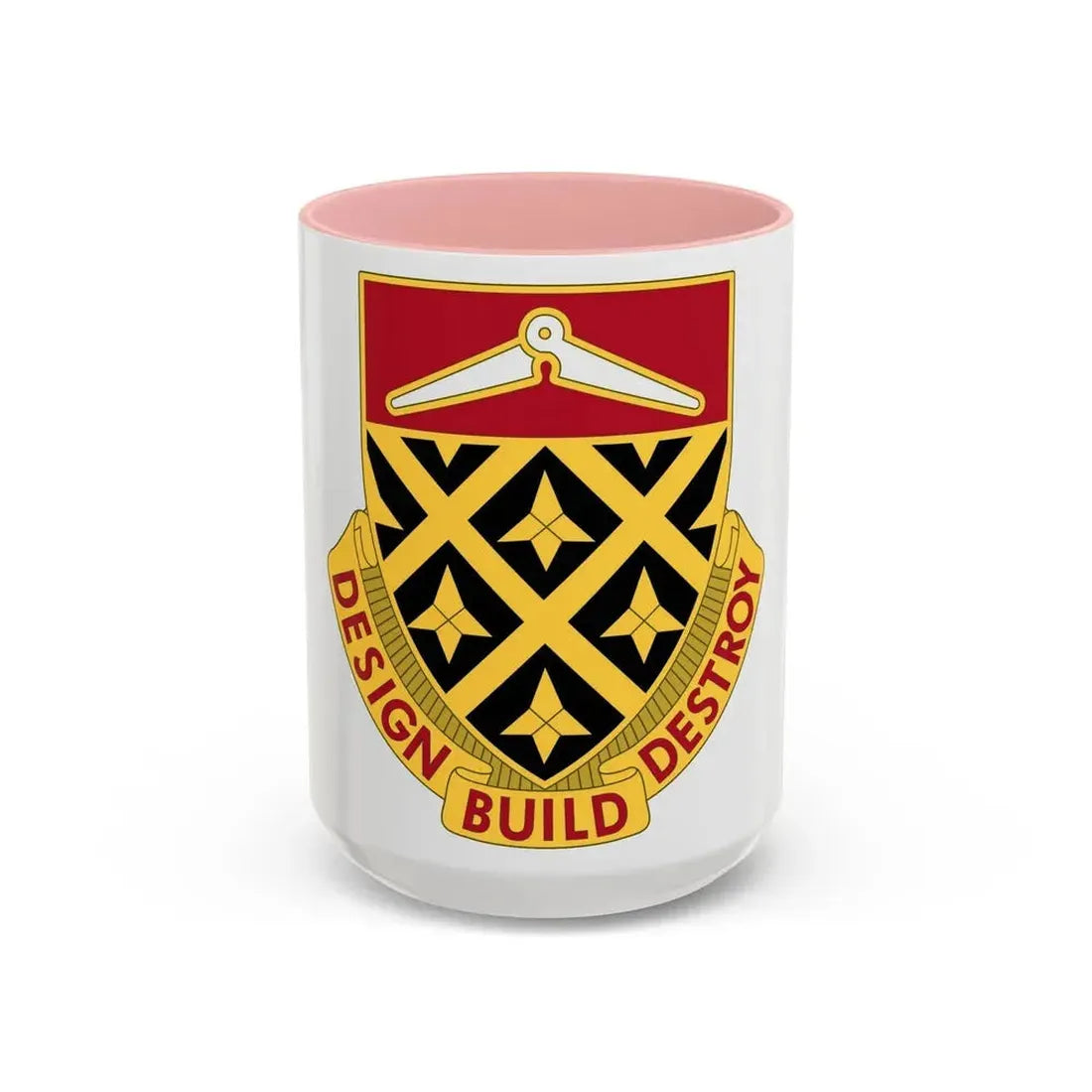261 Engineer Battalion (U.S. Army) Accent Coffee Mug 15oz Pink - Go Mug Yourself