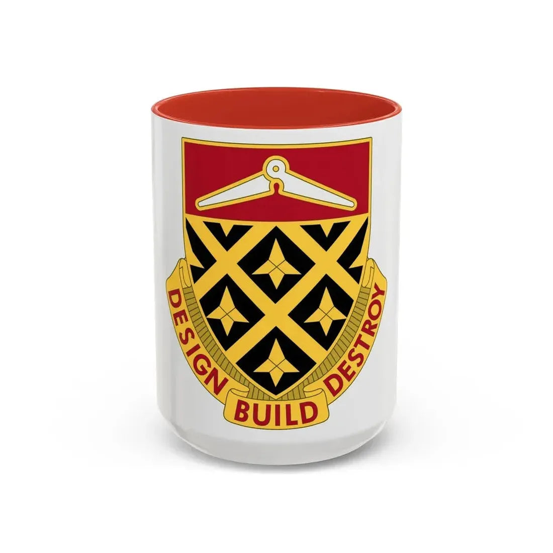 261 Engineer Battalion (U.S. Army) Accent Coffee Mug 15oz Red - Go Mug Yourself