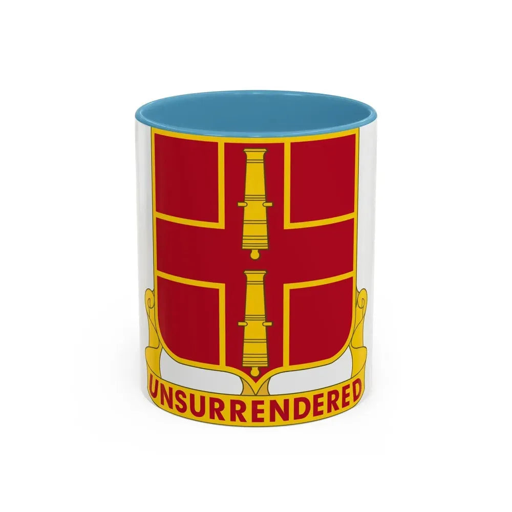 263rd Air Defense Artillery Regiment (U.S. Army) Accent Coffee Mug 11oz Light Blue - Go Mug Yourself