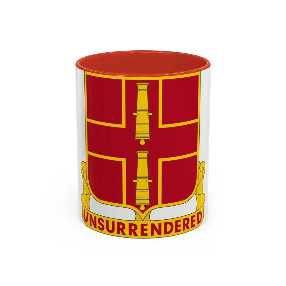 263rd Air Defense Artillery Regiment (U.S. Army) Accent Coffee Mug 11oz Red - Go Mug Yourself