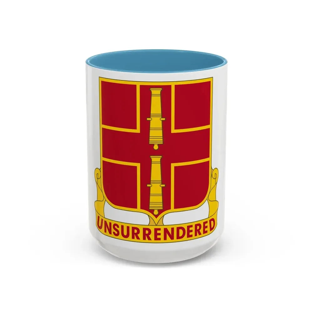 263rd Air Defense Artillery Regiment (U.S. Army) Accent Coffee Mug 15oz Light Blue - Go Mug Yourself