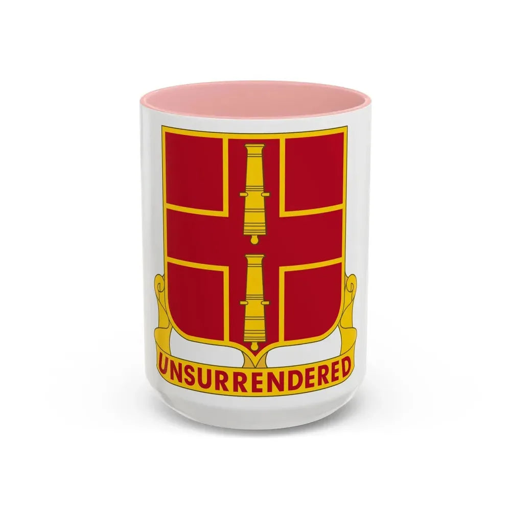 263rd Air Defense Artillery Regiment (U.S. Army) Accent Coffee Mug 15oz Pink - Go Mug Yourself