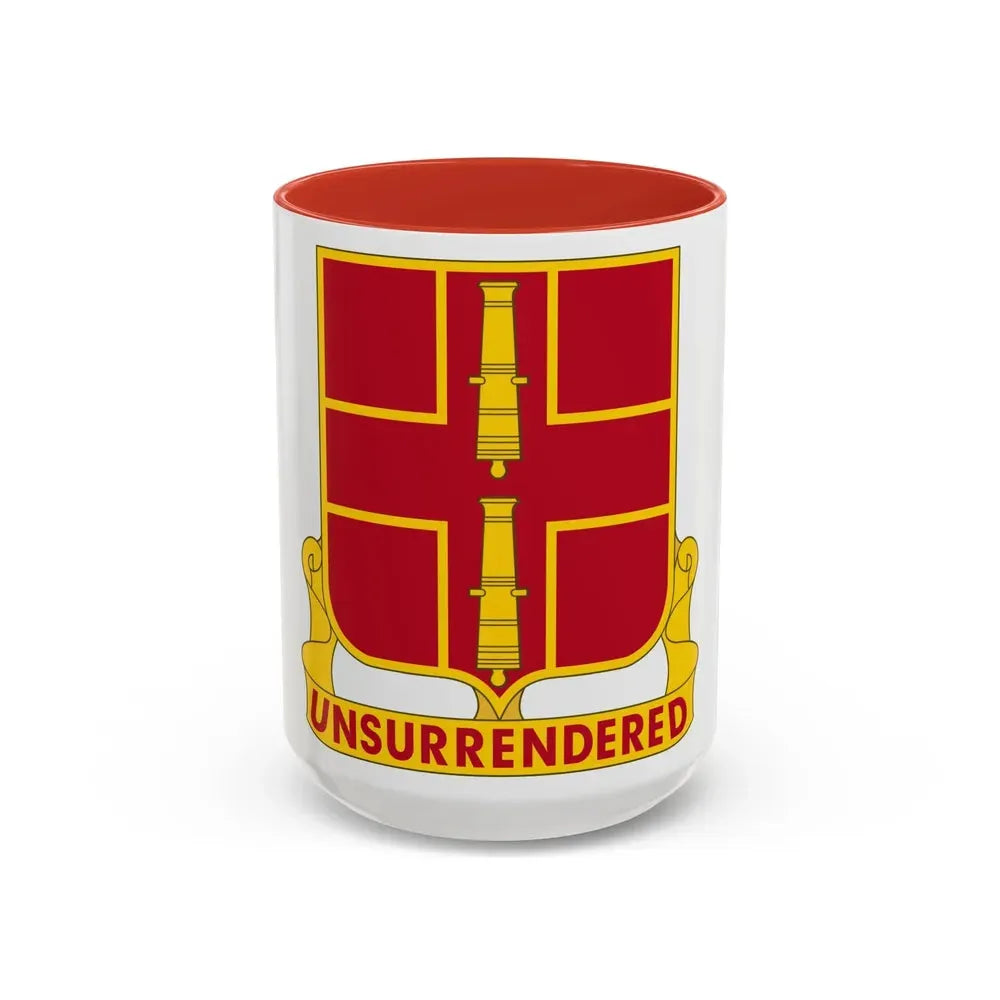 263rd Air Defense Artillery Regiment (U.S. Army) Accent Coffee Mug 15oz Red - Go Mug Yourself