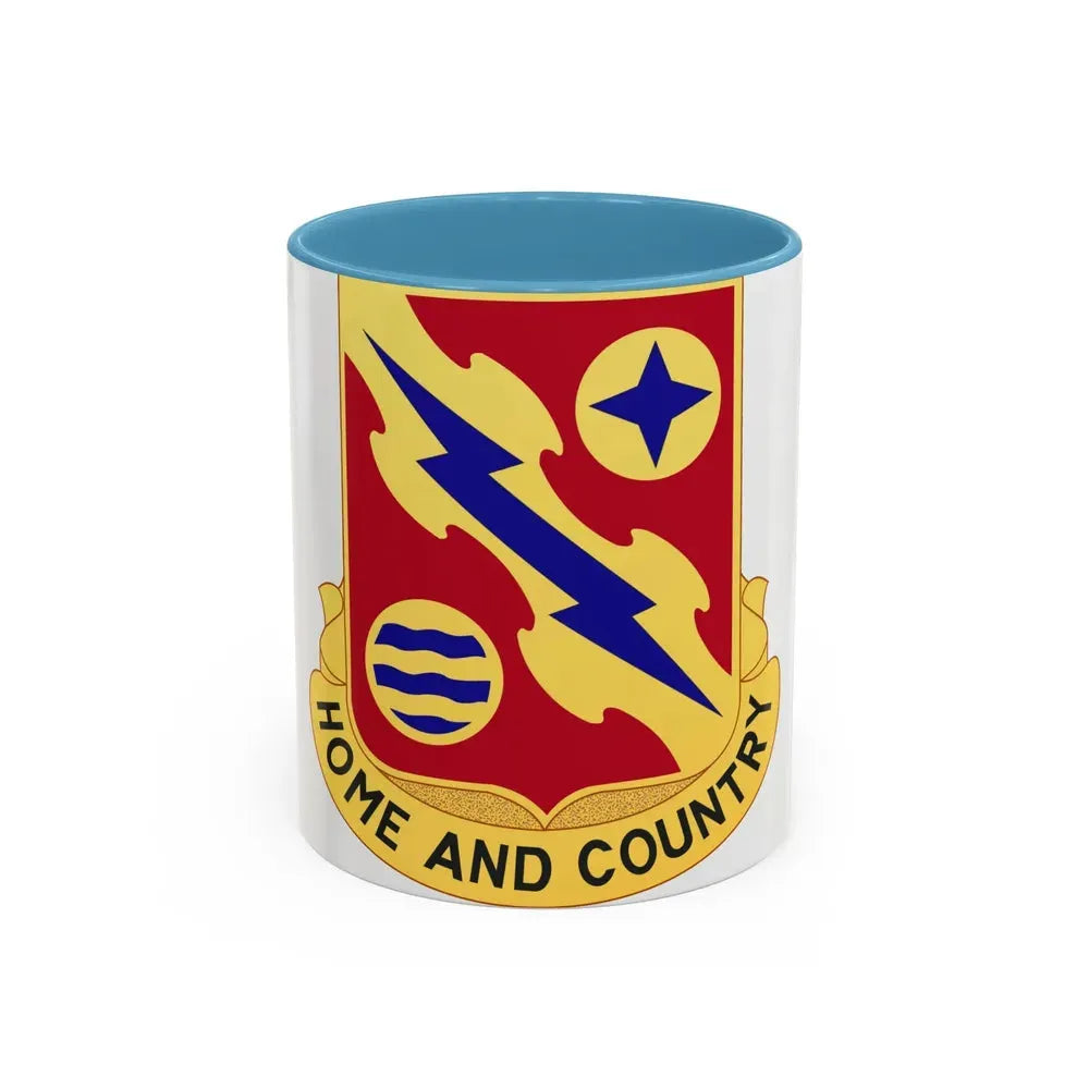 265th Air Defense Artillery Regiment (U.S. Army) Accent Coffee Mug 11oz Light Blue - Go Mug Yourself