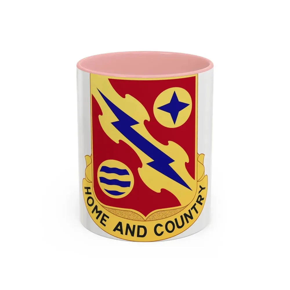 265th Air Defense Artillery Regiment (U.S. Army) Accent Coffee Mug 11oz Pink - Go Mug Yourself