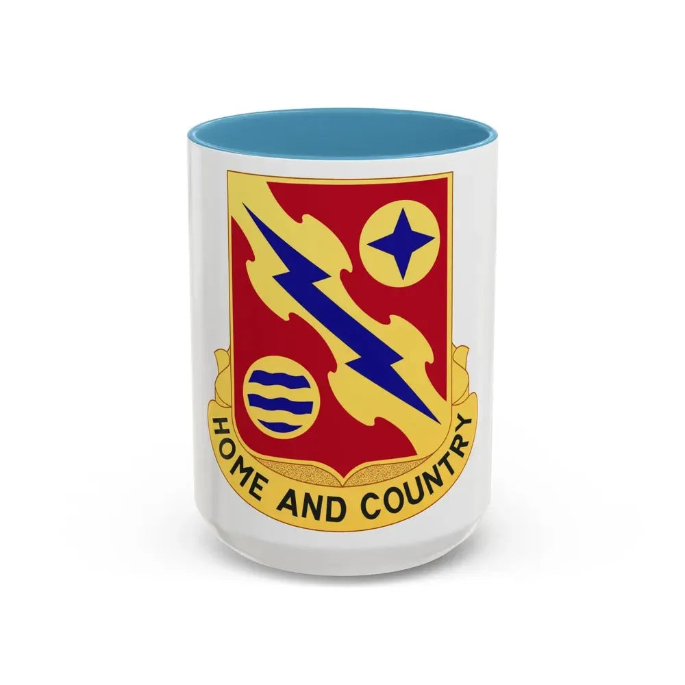 265th Air Defense Artillery Regiment (U.S. Army) Accent Coffee Mug 15oz Light Blue - Go Mug Yourself