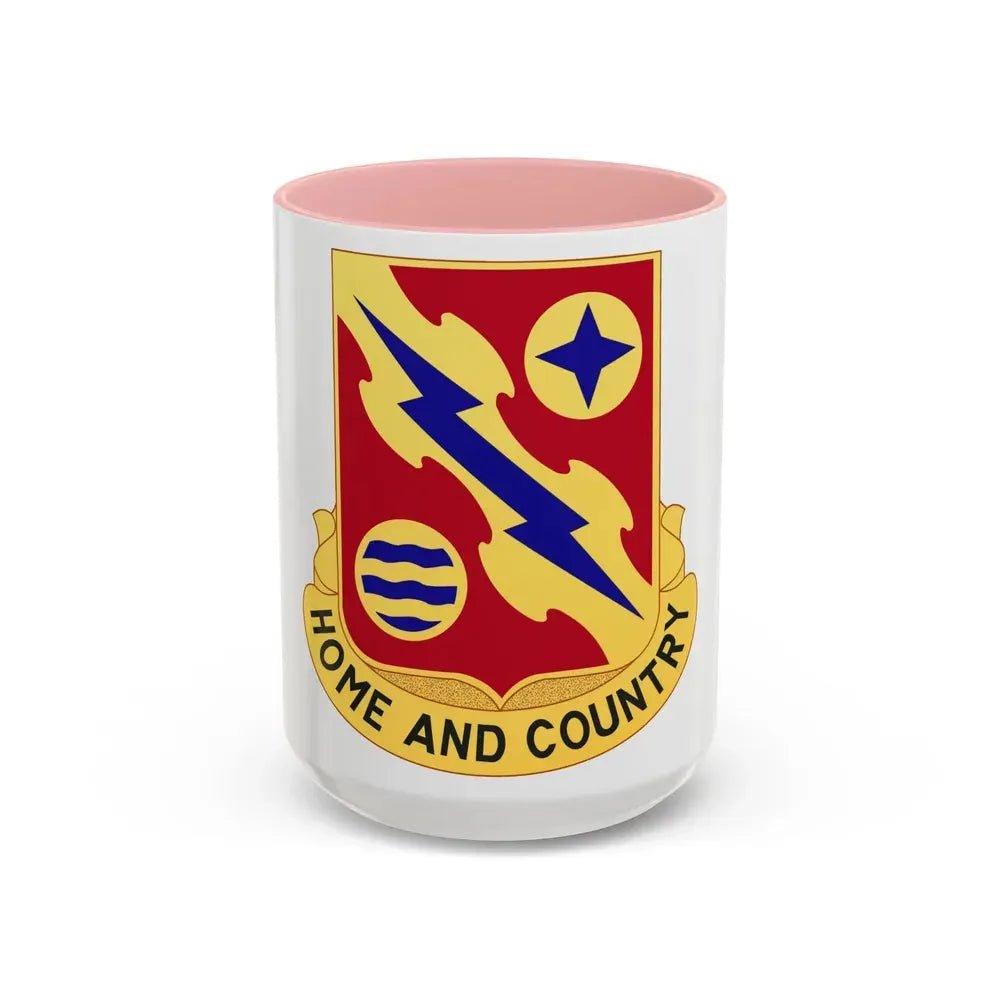 265th Air Defense Artillery Regiment (U.S. Army) Accent Coffee Mug 15oz Pink - Go Mug Yourself