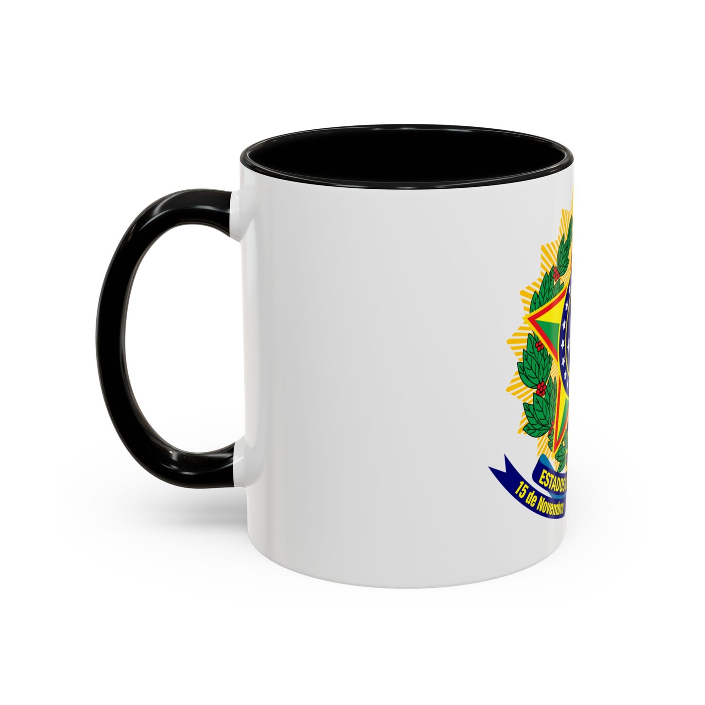 Coat of arms of the United States of Brazil - Accent Coffee Mug