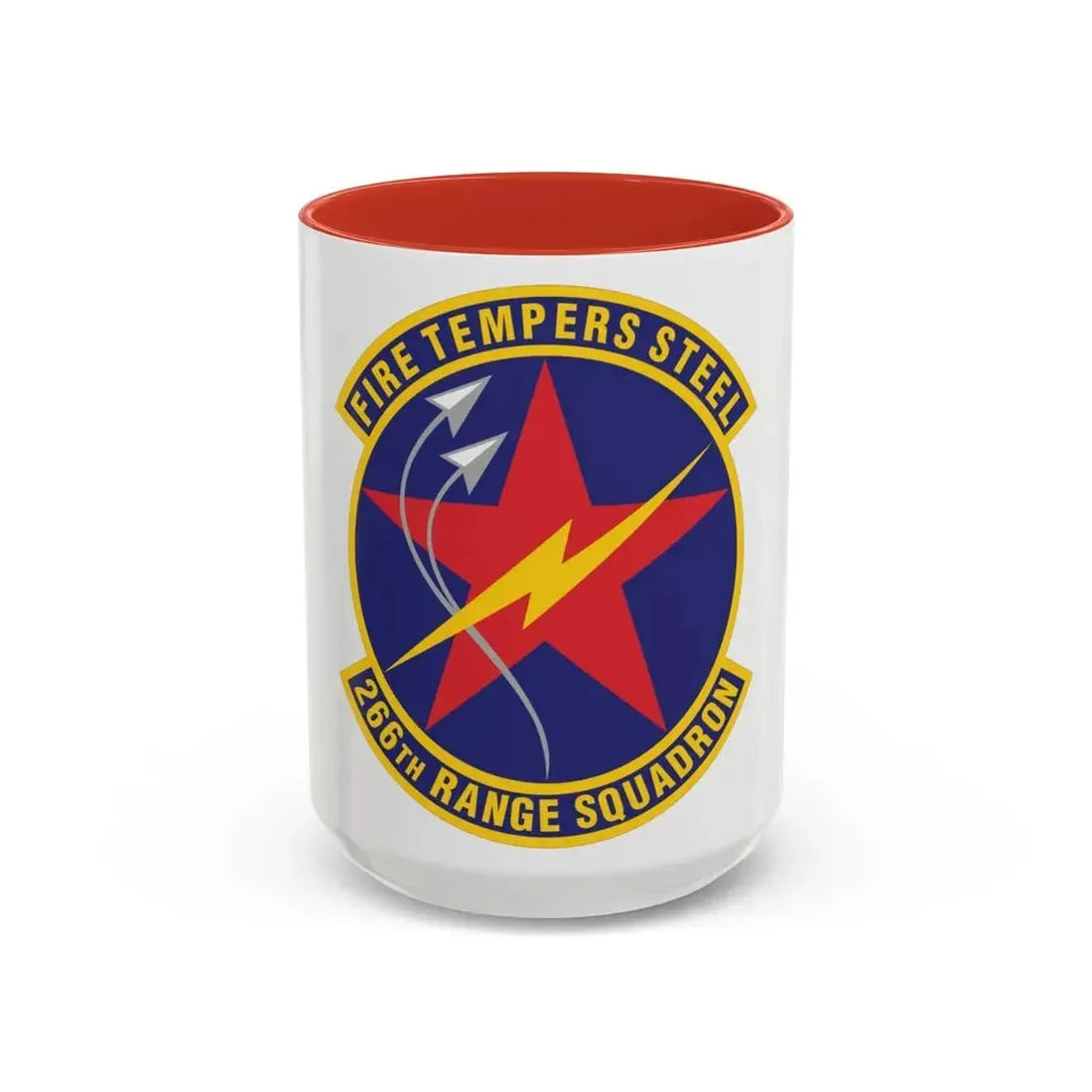 266th Range Squadron (U.S. Air Force) Accent Coffee Mug 15oz Red - Go Mug Yourself