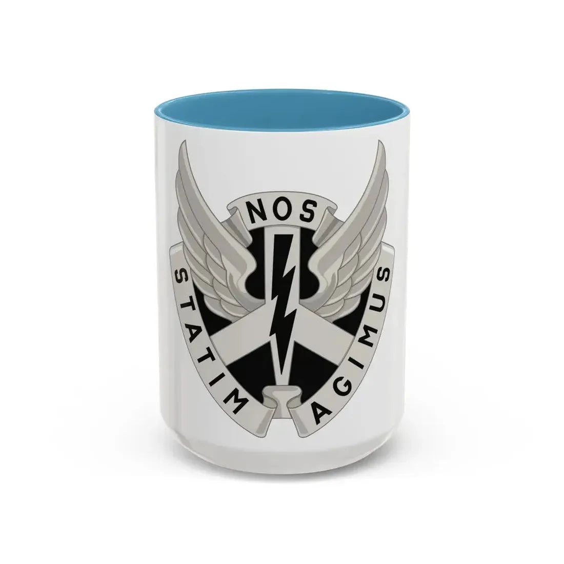 268 Aviation Battalion (U.S. Army) Accent Coffee Mug 15oz Light Blue - Go Mug Yourself