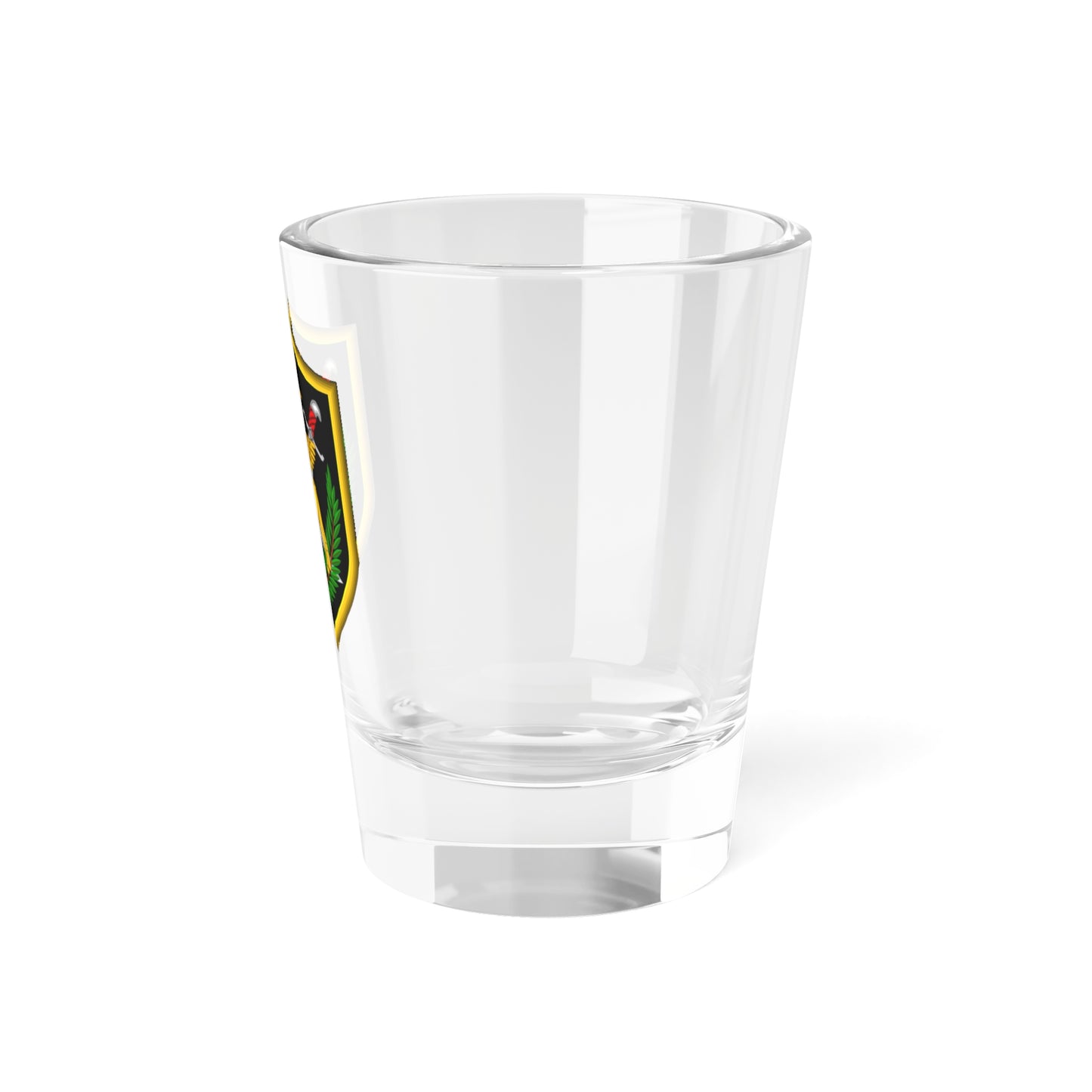 Multi-National Force-Iraq Shoulder Sleeve Insignia (Iraq) (Coat of Arms) Shot Glass 1.5oz