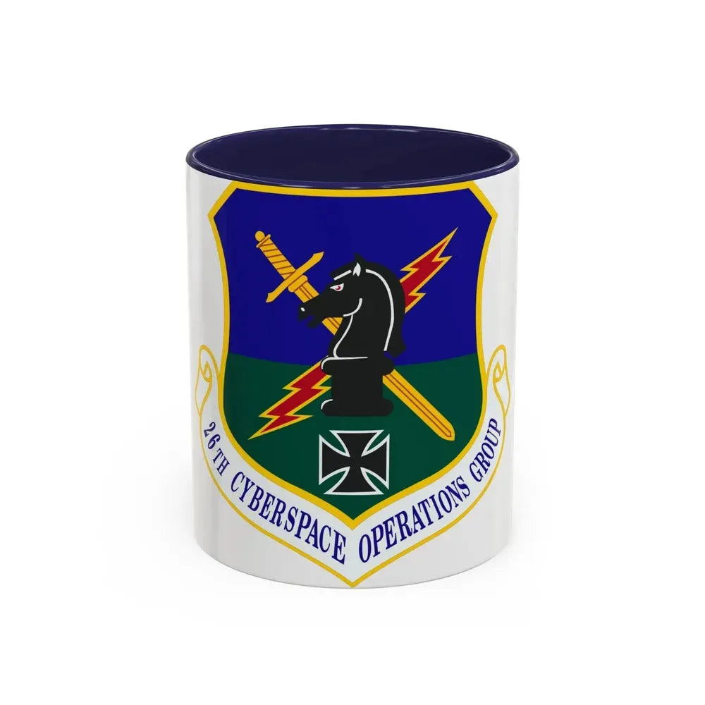 26th Cyberspace Operations Group (U.S. Air Force) Accent Coffee Mug 11oz Navy - Go Mug Yourself