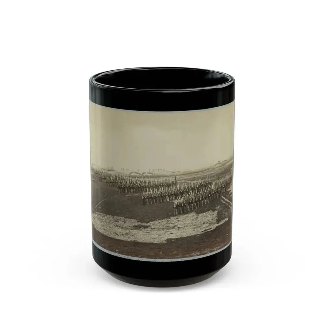 26th New York Infantry, Fort Lyon, Va. (U.S. Civil War) Black Coffee Mug 15oz - Go Mug Yourself