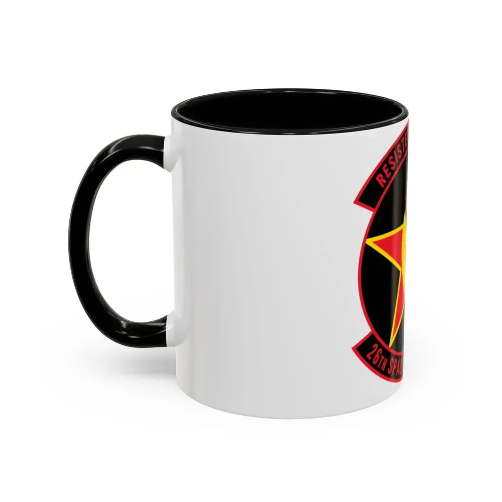 26TH Space Aggressor Sq. v2 (U.S. Air Force) Accent Coffee Mug - Go Mug Yourself
