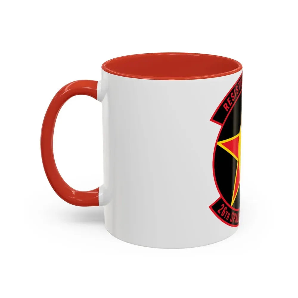 26TH Space Aggressor Sq. v2 (U.S. Air Force) Accent Coffee Mug - Go Mug Yourself