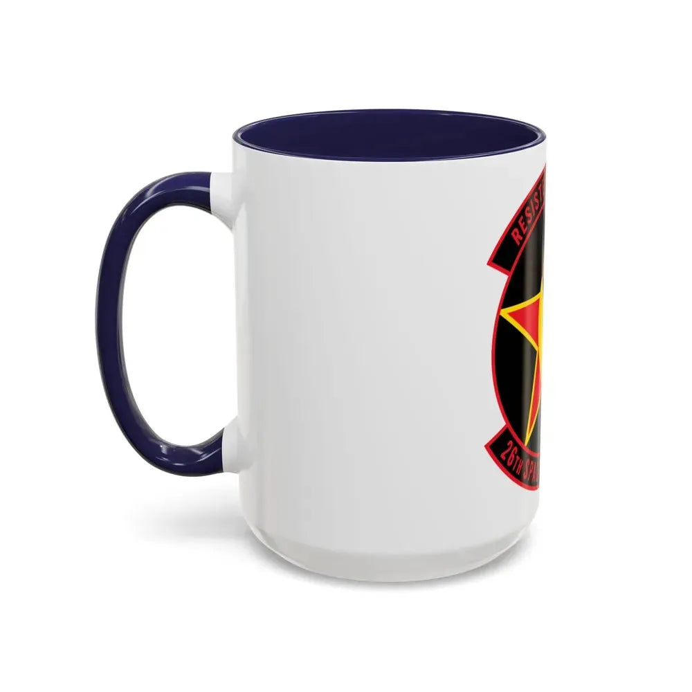 26TH Space Aggressor Sq. v2 (U.S. Air Force) Accent Coffee Mug - Go Mug Yourself