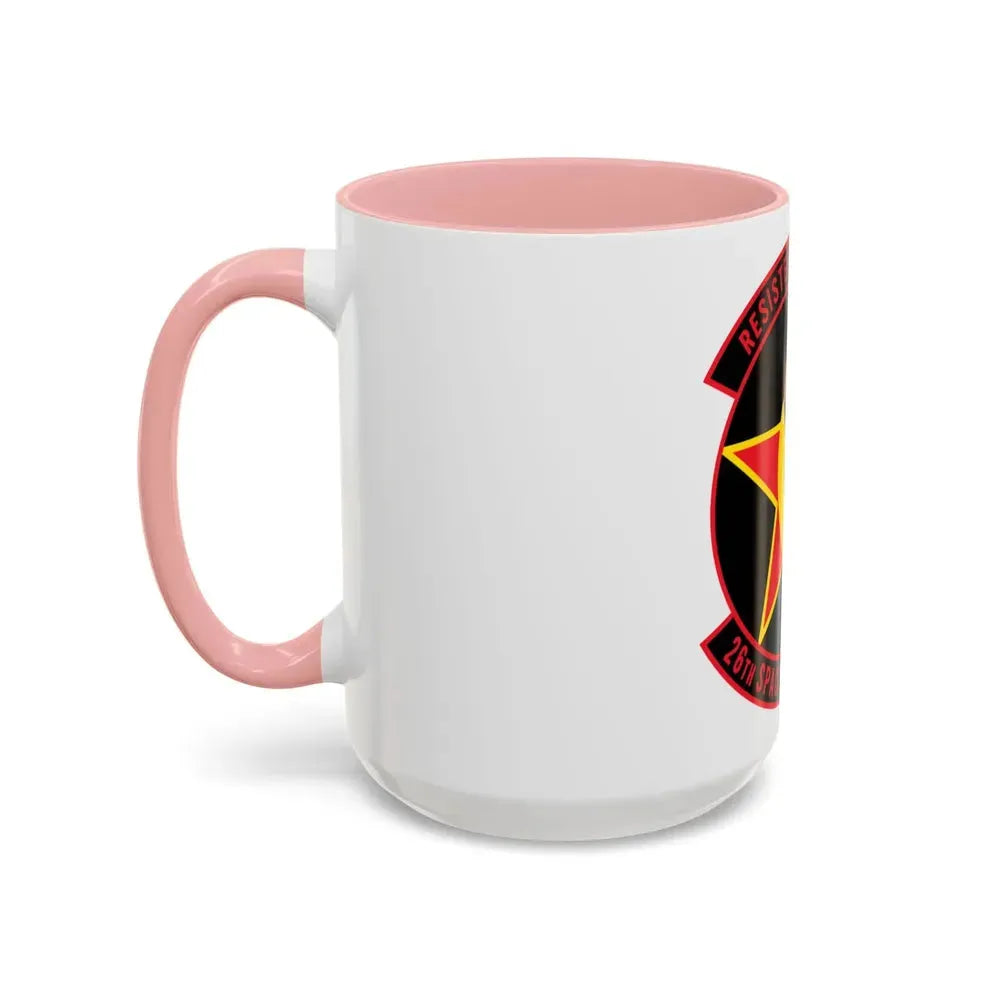 26TH Space Aggressor Sq. v2 (U.S. Air Force) Accent Coffee Mug - Go Mug Yourself