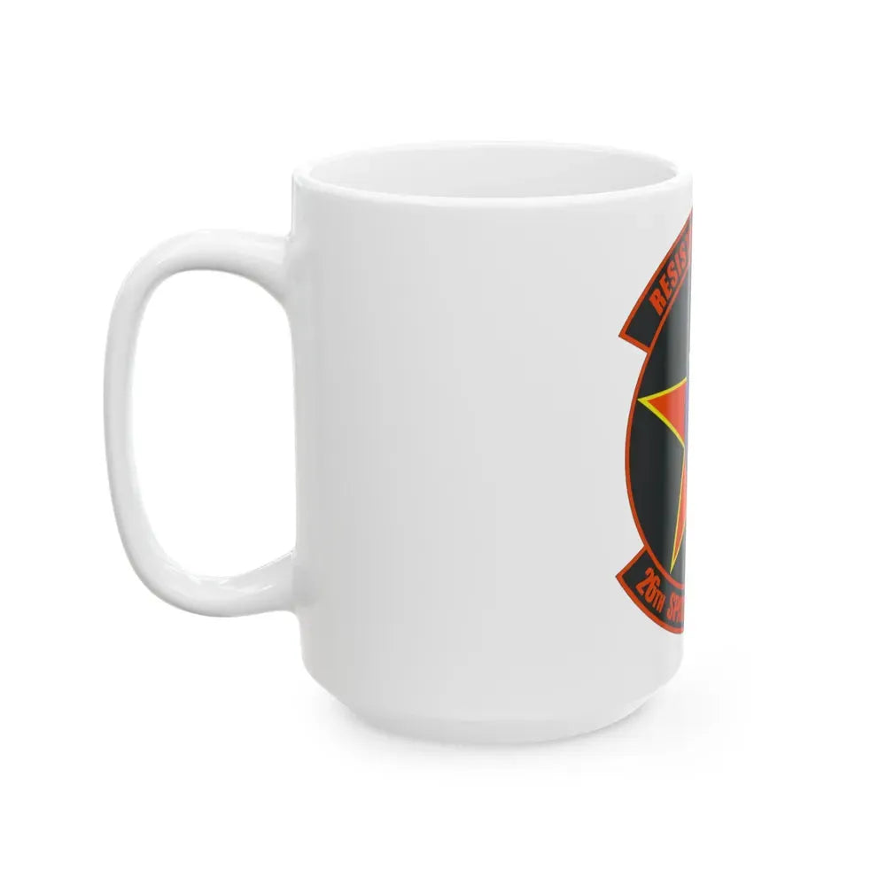 26th Space Aggressor Squadron (U.S. Air Force) White Coffee Mug - Go Mug Yourself