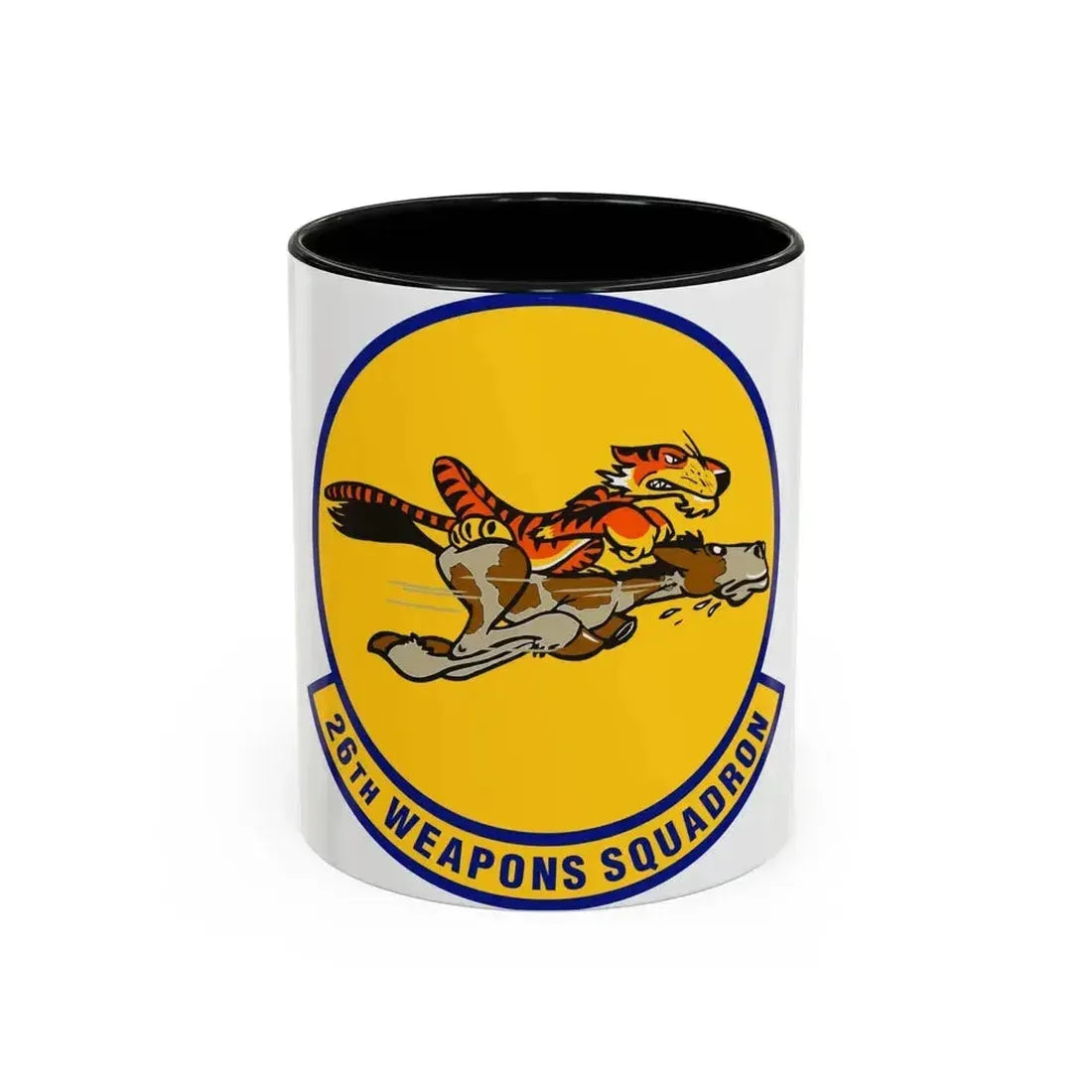 26th Weapons Squadron (U.S. Air Force) Accent Coffee Mug 11oz Black - Go Mug Yourself