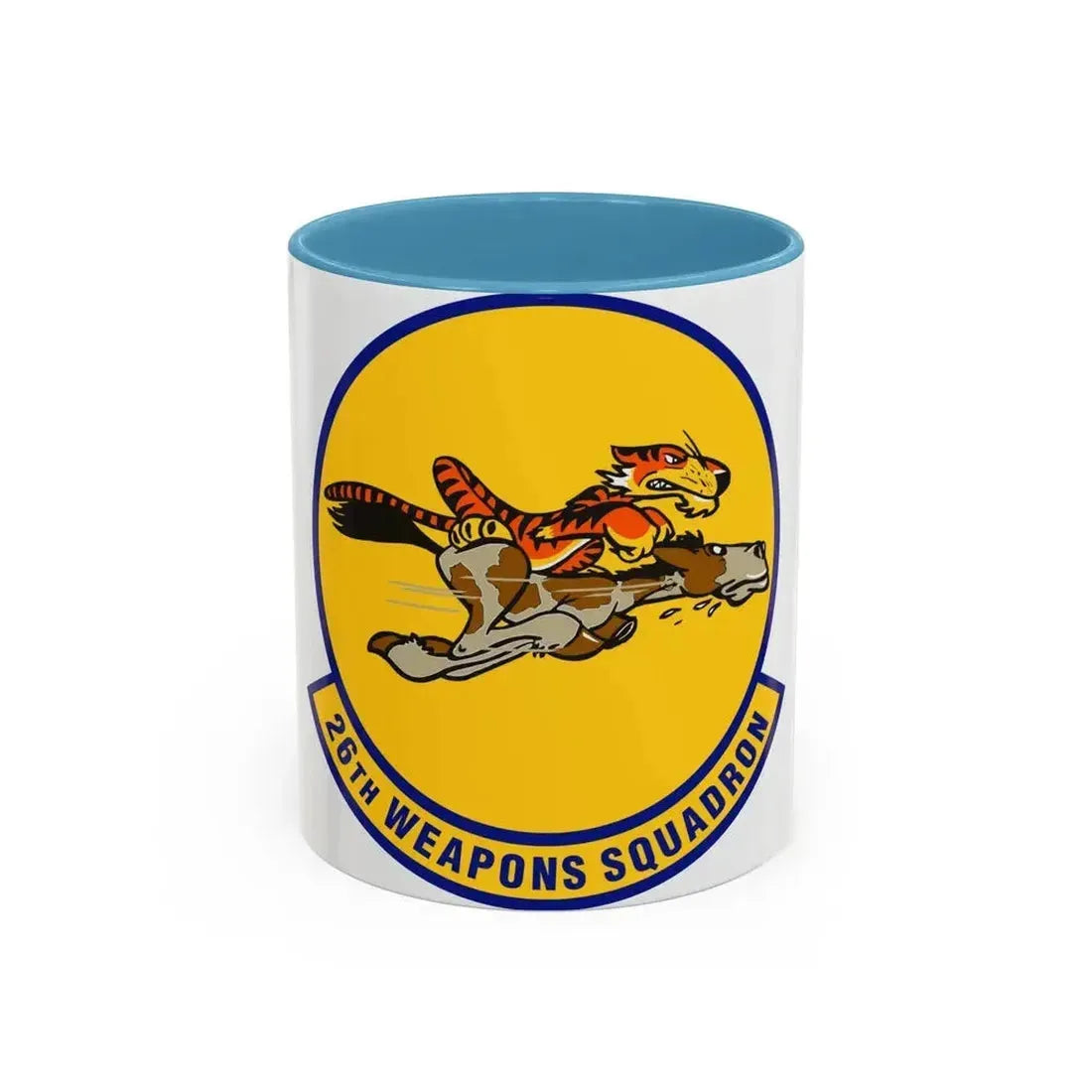 26th Weapons Squadron (U.S. Air Force) Accent Coffee Mug 11oz Light Blue - Go Mug Yourself