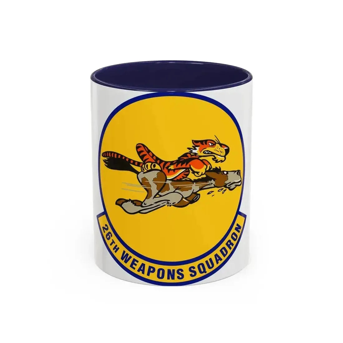 26th Weapons Squadron (U.S. Air Force) Accent Coffee Mug 11oz Navy - Go Mug Yourself