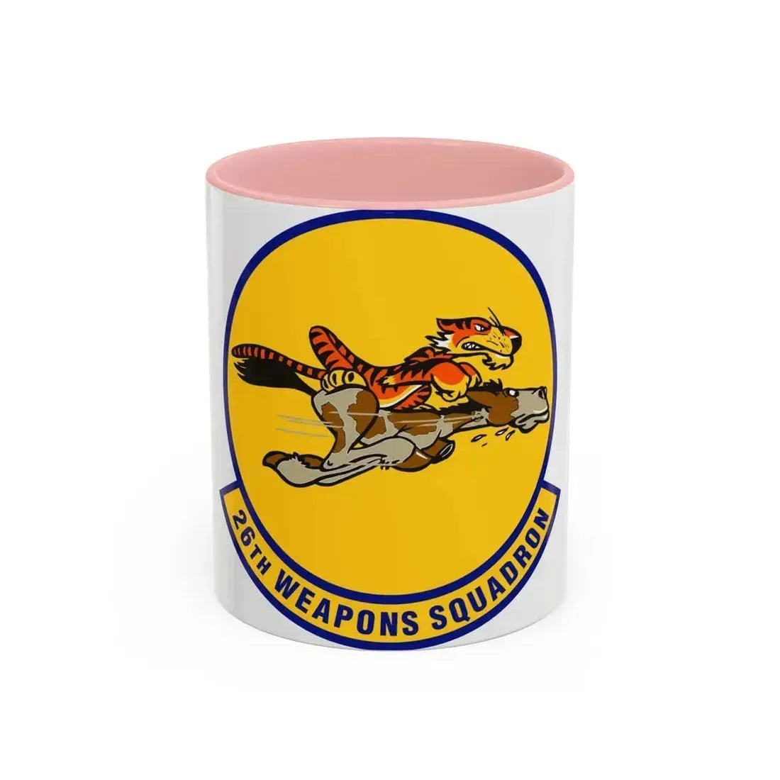 26th Weapons Squadron (U.S. Air Force) Accent Coffee Mug 11oz Pink - Go Mug Yourself