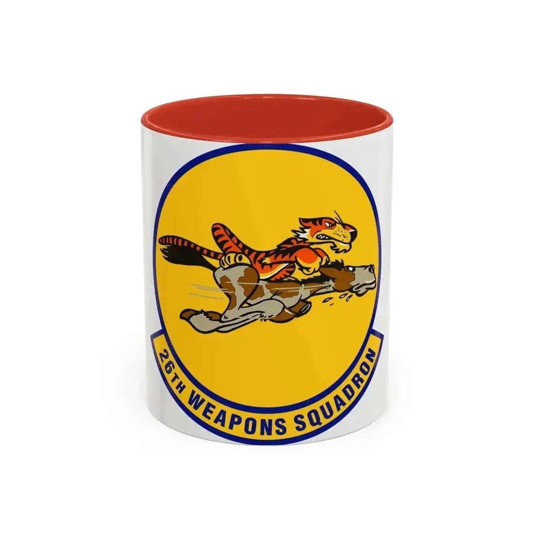 26th Weapons Squadron (U.S. Air Force) Accent Coffee Mug 11oz Red - Go Mug Yourself