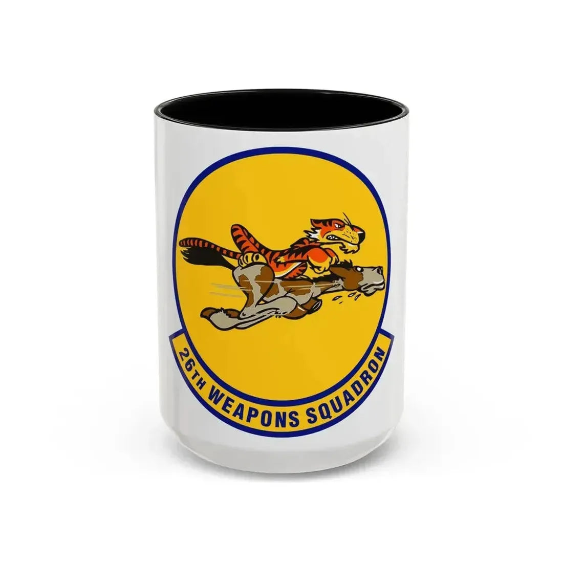 26th Weapons Squadron (U.S. Air Force) Accent Coffee Mug 15oz Black - Go Mug Yourself