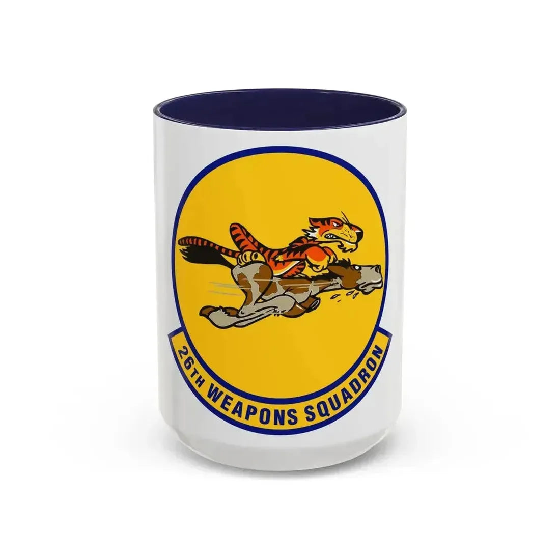 26th Weapons Squadron (U.S. Air Force) Accent Coffee Mug 15oz Navy - Go Mug Yourself