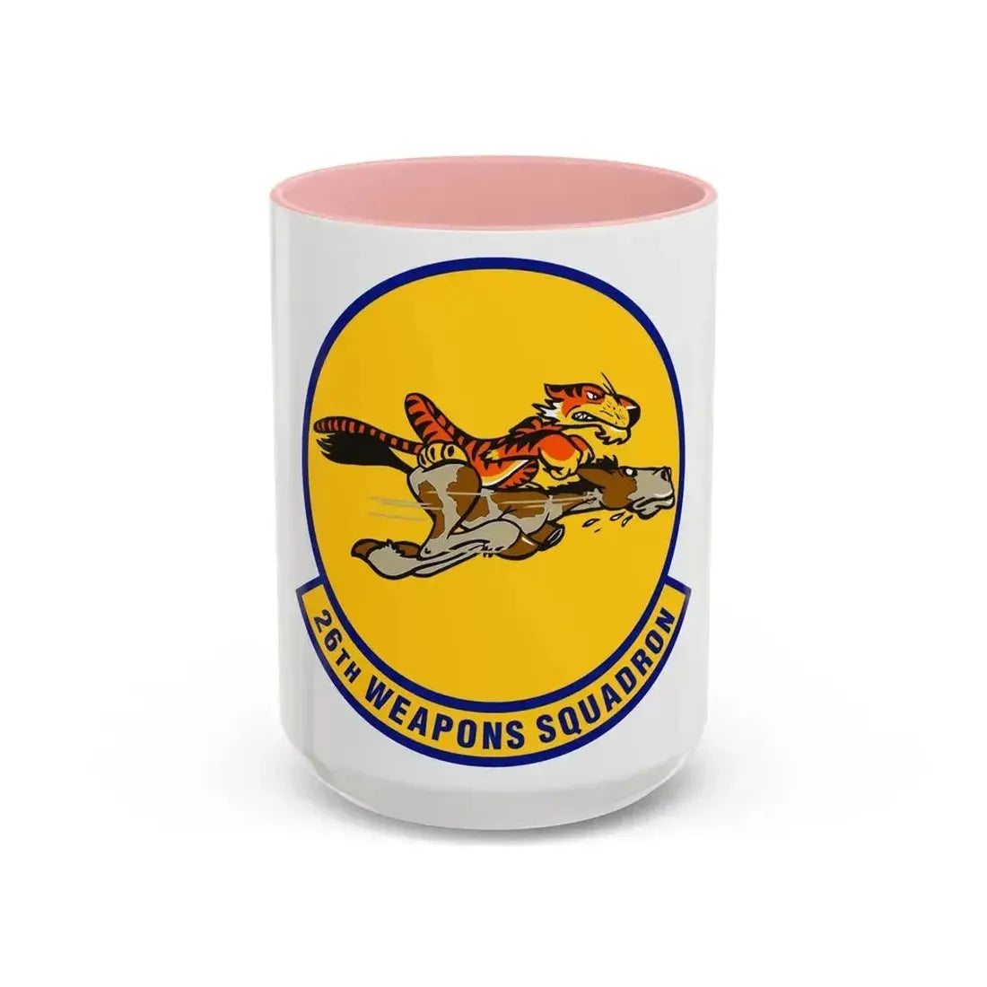 26th Weapons Squadron (U.S. Air Force) Accent Coffee Mug 15oz Pink - Go Mug Yourself