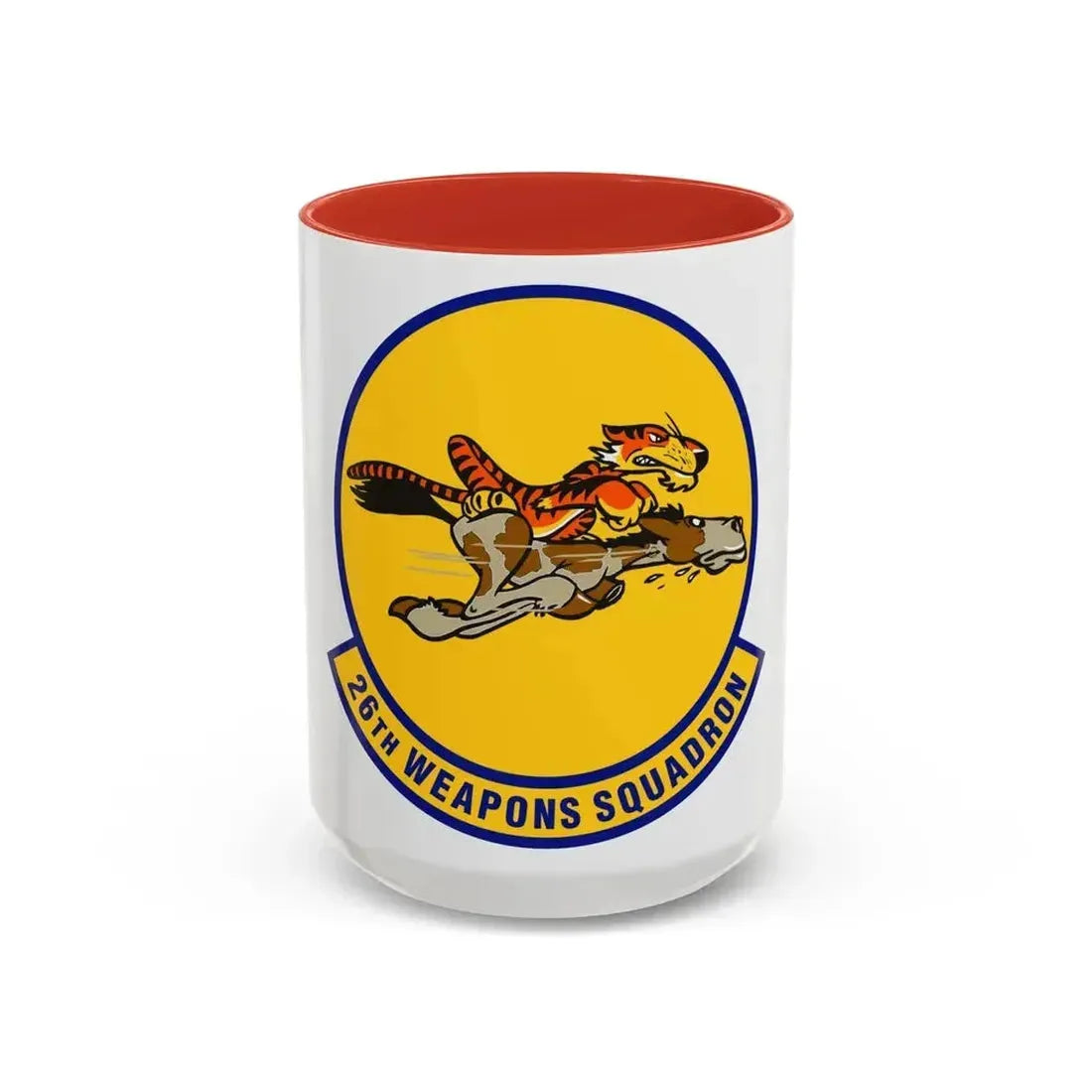 26th Weapons Squadron (U.S. Air Force) Accent Coffee Mug 15oz Red - Go Mug Yourself