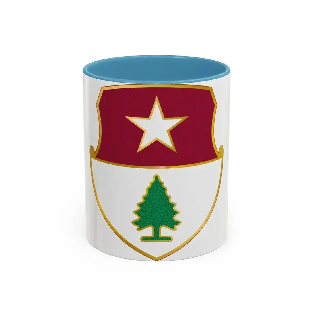 27 Antiaircraft Artillery Automatic Weapons Battalion (U.S. Army) Accent Coffee Mug 11oz Light Blue - Go Mug Yourself