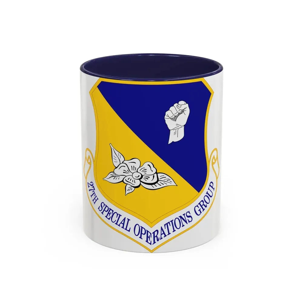 27 Special Operations Group AFSOC (U.S. Air Force) Accent Coffee Mug 11oz Navy - Go Mug Yourself