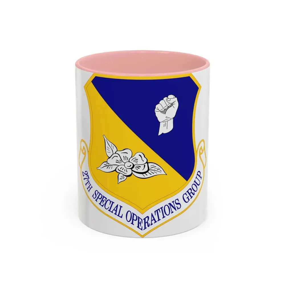 27 Special Operations Group AFSOC (U.S. Air Force) Accent Coffee Mug 11oz Pink - Go Mug Yourself